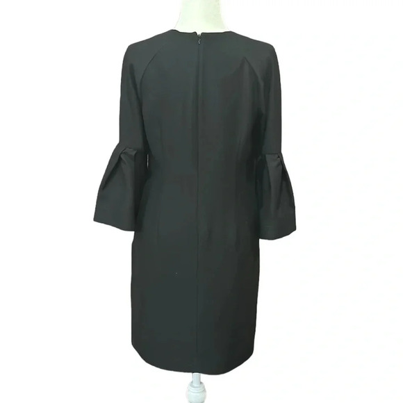 Banana Republic Bell Sleeve Dress Black Women's Size 6 - Picture 7 of 10